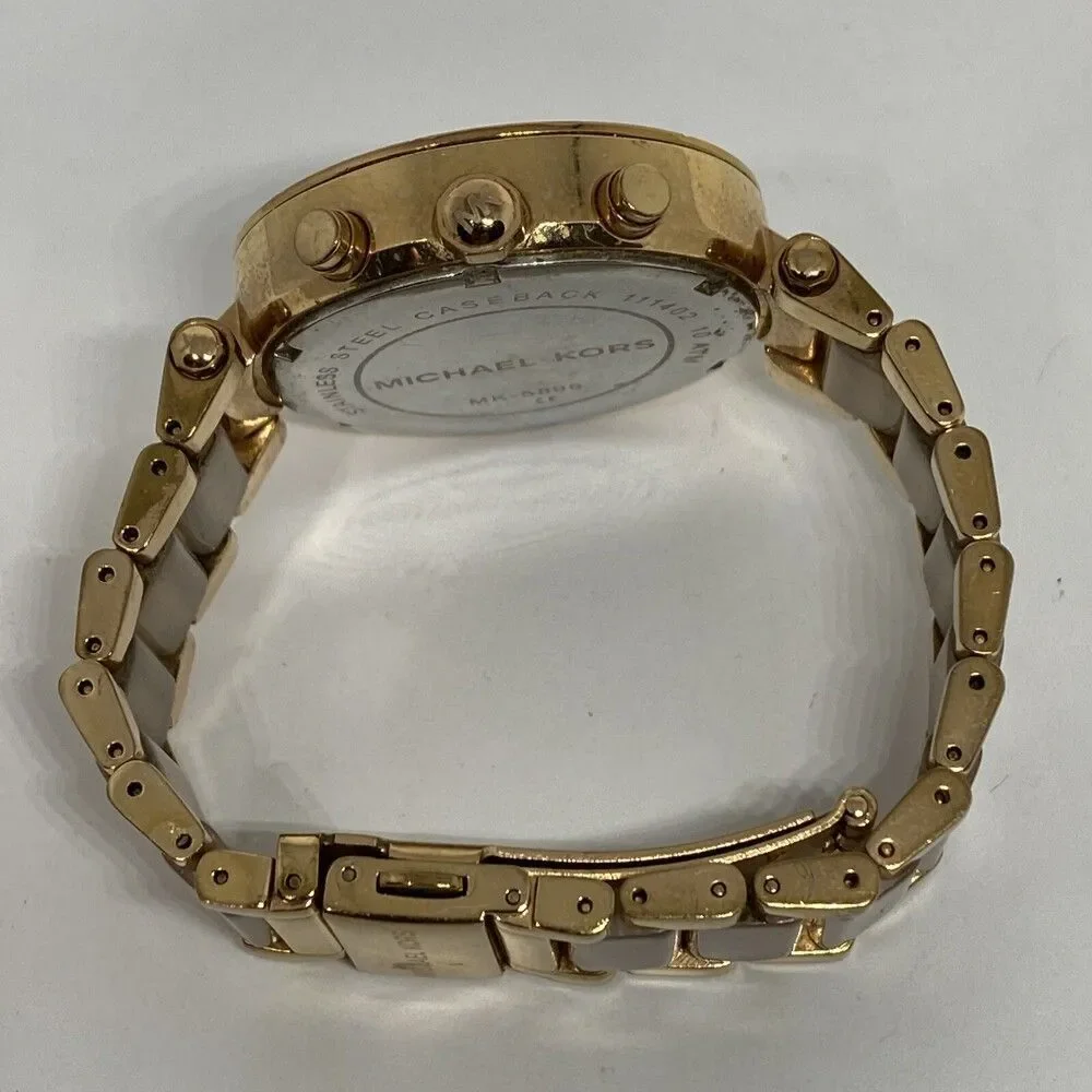 Michael Kors Parker MK5896 Womens Stainless Steel Analog Dial Quartz Watch XWO3
